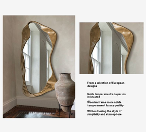 Specchio da Parete a Figura Intera Moderno e Lussuoso per <span class=keywords><strong>Ingresso</strong></span>, Design Irregolare in Stile Art Déco - Product Image 6