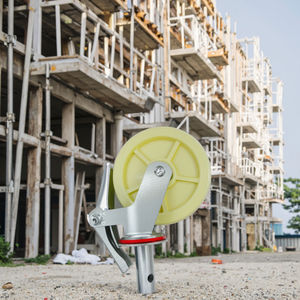 Hochwertige 700kg schwere 8-Zoll-<span class=keywords><strong>6</strong></span>-Zoll-Nylon-Gummigerüst Abschließbares Rad Polyurethan-Lenk rollen für Gerüste - Product Image 5