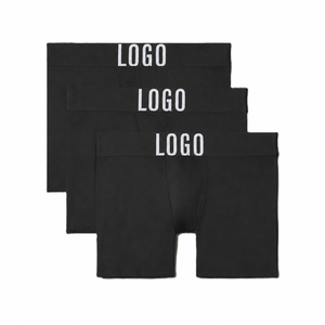 <span class=keywords><strong>Boxer</strong></span> da <span class=keywords><strong>Uomo</strong></span> OEM Personalizzati con Logo Grande sulla Cintura, Gamba Lunga, Alta Elasticità, Lisci, Sportivi, Etichetta Privata, Vendita all'Ingrosso - Product Image 6