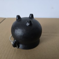 Petit pot ventre chaudron avec poignée Halloween sorcière fonte brûleur d'encens bois de santal parfum aromatique aromathérapie diffuseur