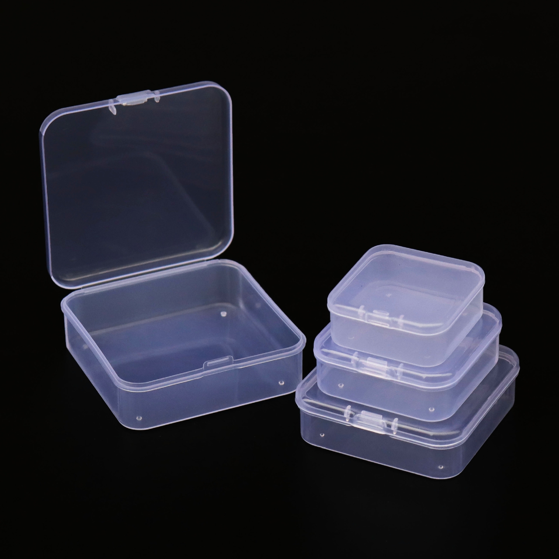 Wholesale Square Transparent Spare Parts PP Material Plastic Storage Box For Packaging Jewelry Fishing Gear Jewelry Earplugs