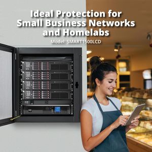 Tripp Lite Smart1500LCD 1500VA 900W 8 prises, onduleur à montage en rack, 120V, batterie au plomb-acide, profondeur réduite 2U - Product Image 3