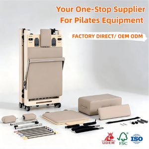 Reformer <span class=keywords><strong>de</strong></span> Pilates pliable d'usine OEM avec des délais <span class=keywords><strong>de</strong></span> livraison courts <span class=keywords><strong>et</strong></span> une garantie <span class=keywords><strong>de</strong></span> 5 ans, idéal pour les espaces compacts - Product Image 1