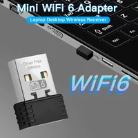 Clé USB Wi-Fi 300 Mbps Wifi6 Carte Réseau Sans Fil pour Ordinateur de Bureau Adaptateur Récepteur Émetteur Wi-Fi Mini Sans Fil USB