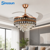 Vente directe d'usine OEM/ODM, ventilateur de plafond LED invisible moderne de style nordique, 42 pouces, 3 pales, télécommande, variateur d'intensité