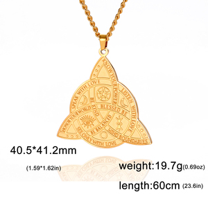 Myshape Triple Moon Goddess Triquetra Necklace Knot Pendant <strong>Irish</strong> Amulet Wiccan Witchcraft <strong>Jewelry</strong> Stainless Steel 2025 - Product Image 5