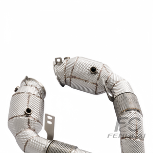 Collettore di Scarico per Auto ad Alte Prestazioni per BMW F85 X5M F86 X6M S63 4.4T, Tubi di Scarico Downpipe con Copertura Isolante Termica, Miglioramento della Potenza - Product Image 2