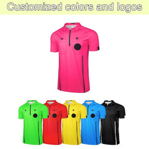 Maillot d'arbitre de football professionnel à manches courtes, respirant, anti-humidité, protection UV, grande taille, uniforme sportif unisexe - Product Image 3