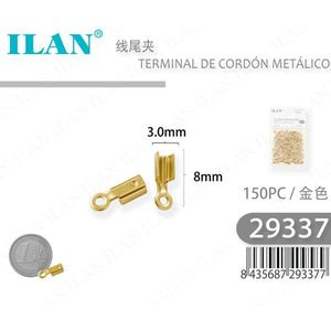 Cordoncino dorato da 3,0 mm, 150 pezzi, per la creazione di gioielli - Product Image 1