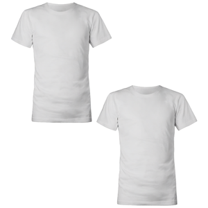 T-shirt en coton épais violet, coupe oversize, col rond, manches courtes, tee-shirt uni, streetwear décontracté - Product Image 1