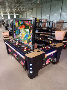 Qiqu Cá Sang Trọng Trò Chơi Bảng 8 Người Chơi 55/65 Inch Đồng Xu Hoạt Động Điện Tử Kim Loại Tủ Cho Đại Dương Vua Cá Hội Đồng Quản Trị - Product Image 4