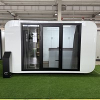 Maisonnette Pod de 4m Type-B à faible coût, cabine Apple personnalisée, expédiée de l'usine, bureau modulaire préfabriqué portable et mobile