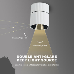 LOSO Spot LED pliable en aluminium haute luminosité pour magasin, bureau, maison 10W 15W 20W pour plafond et montage en surface - Product Image 3