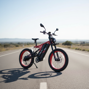 Motocicleta Eléctrica Todoterreno Popular de 52V 1200W con Doble Potencia, Alta Velocidad, Neumáticos Anchos, 9 Amortiguadores Traseros, Motor de 1200W que Proporciona Doble Potencia - Product Image 1