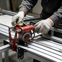 Machine de découpe de carreaux portable FYS-50-1800 5800W, machine à rainurer et à bords pour marbre 45° °   Coupe-biseaux pour carreaux grand format