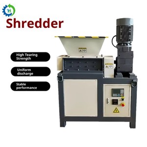 Đôi trục <span class=keywords><strong>Shredder</strong></span> cho thùng Carton Nhỏ chất thải gia đình kim loại nhựa gỗ cao su năng suất cao động cơ máy nghiền nghiền - Product Image 4