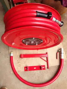 Fire Hose Reel 1 ''30M dengan Kabinet Standar Mesir Peralatan Pemadam Kebakaran Kabinet Rel Selang Kebakaran