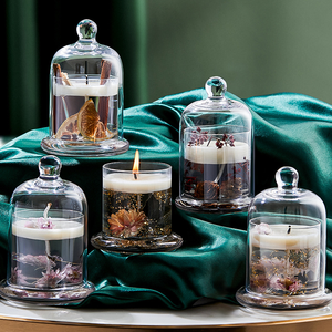 Hot sale dried flower scented candle essential oil jelly wax household indoor fragrance gift box