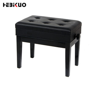 HEBIKUO B-311 de cuero de alta calidad ajustable <span class=keywords><strong>piano</strong></span> moderno taburete banco con caja de almacenamiento - Product Image 1