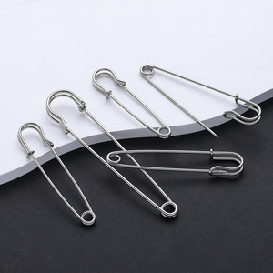 Épingles de sûreté en métal, diamètre de la tête de 10 mm, pour vêtements, foulards, broches, accessoires de bijoux DIY, vente en gros - Product Image 1