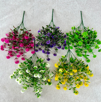 Neues Produkt Simulierte Blumen Eukalyptus-Kugel Künstliche Blumen Plastik-Bouquet Simulierte Löwenzahn Grünpflanzen-Dekoration