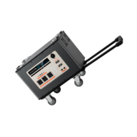 Démarreur de batterie portable électrique 3500W grande capacité au lithium-ion, alimentation mobile extérieure MPPT à onde sinusoïdale pure pour le camping et la route