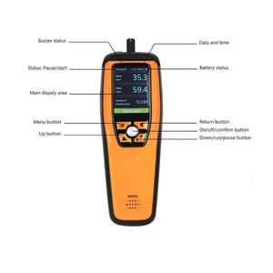 Monitor de CO2 Portátil Temtop M2000 II, Detector de Calidad del Aire con Batería de 3000 mAh (6-8 h de Duración) para CO2, PM2.5 y PM10 - Product Image 3