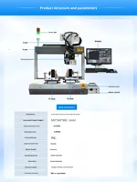 Machine de collage visuel double plateforme de bureau 220V 1.5KW pour haut-parleur, console centrale de voiture, cadre d'écran de téléphone portable