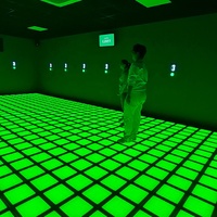Système de jeu LED interactif pour sol de salle entière, solution de divertissement complète par projection au sol pour aires de jeux intérieures