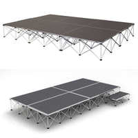 Scène de DJ portable, légère, facile à installer, pour événements, 4*4 pieds, vente en gros