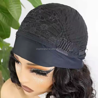 Vente en Gros Perruque Bandeau Rebondie de 14 Pouces en Cheveux Humains Brésiliens Remy pour Femmes Noires