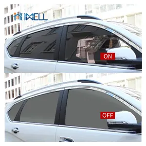 Película de ventana inteligente de privacidad conmutable transparente regulable para coche