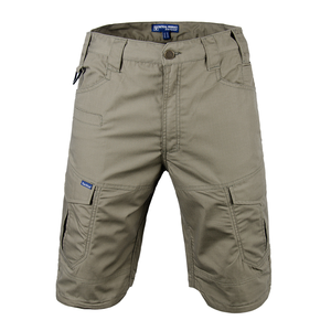 Pantalones Cortos Tácticos 100% Algodón con Cordón Ajustable, Cintura Media, Tejido Transpirable, Impermeables, Multibolsillos, Deportivos para Hombre - Product Image 1