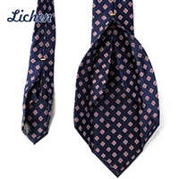 7 Falten Sie 5-fach Männer Seide Jacquard Krawatte passend zu Shirts