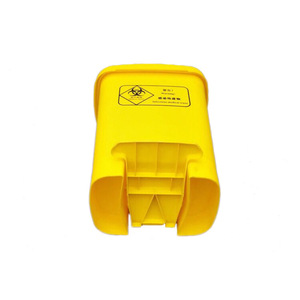 Yellow Foot Operated Plastic Medical Waste <b>Bin</b> 40L With Lid For Hospital Use <b>Square</b> Blow Molding - Product Image 2