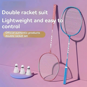 Ensemble de <span class=keywords><strong>badminton</strong></span> léger et facile à contrôler, <span class=keywords><strong>raquette</strong></span> d'entraînement résistante aux chocs, fabriquée en ferroalliage, <span class=keywords><strong>raquette</strong></span> pour débutants - Product Image 4