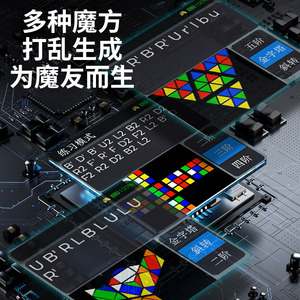 Ziao <b>Timer</b> Intelligent Scramble Counter Digital Display 3x3 Cube Magic <b>Timer</b> For Speedcubing - Product Image 4