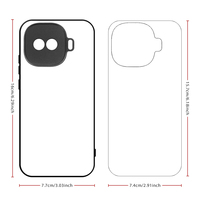 Pour la série Vivo IQOO, coque de téléphone en TPU 2D par sublimation, coque de téléphone en silicone souple antichoc pour Vivo IQOO Z11 Turbo