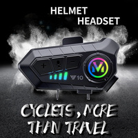 Casque audio sans fil pour moto Y10, style classique, étanche IPX6, avec longue autonomie de batterie