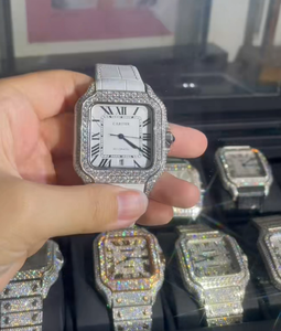 Bán buôn tùy chỉnh vượt qua Kim Cương Tester Luxury Iced out hip hop vvs D màu moissanite kim cương Buss xuống người đàn ông Đồng hồ - Product Image 5