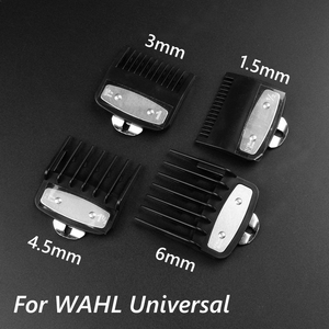 Peines Guía para Cortapelos Wahl Universales, Negro Transparente Rojo, 1.5mm 3mm 4.5mm 6mm, 2/3/4 Piezas - Product Image 6