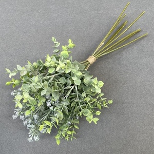 Commercio all'ingrosso di piante di plastica di nozze cespuglio di eucalipto <span class=keywords><strong>baby</strong></span> alito bouquet per la decorazione di nozze - Product Image 1