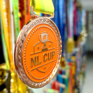 Nhà Sản Xuất Tùy Chỉnh Vàng Và Bạc Huy Chương Thể Thao Vui Vẻ Chạy Và Đua Finisher Thể Thao Kim Loại Giải Thưởng Vui Vẻ Chạy Á Hậu Đua Huy Chương - Product Image 2