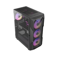 Panneau avant en maille métallique Étuis de jeu à haut débit d'air Micro tour Ordinateur pc gamer Cas Bureau MATX Pc Gabinet