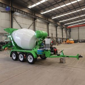 Camión mezclador de cemento de tambor de titulación de autodescarga 1/2/<span class=keywords><strong>3</strong></span> <span class=keywords><strong>ejes</strong></span> remolque personalizado mezclador de hormigón tanque de remolque - Product Image 6