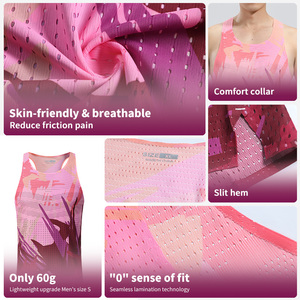 Phụ Nữ Thoáng Khí Không Tay Tank <span class=keywords><strong>Top</strong></span> Nhanh Khô Marathon Chạy Vest Trọng Lượng Nhẹ Tập Thể Dục Tank <span class=keywords><strong>Top</strong></span> - Product Image 4