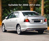 Nouveaux feux arrière LED modifiés pour voiture, ensemble rouge et noir, clignotants et feux de recul pour Vios 2008-2013
