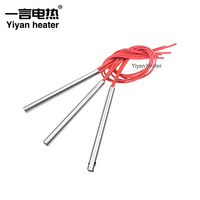 Cartouche chauffante en acier inoxydable haute densité 12V 110V 220V, tige chauffante à extrémité unique de 1/4, 3/8, 1/2 pouce pour moule industriel