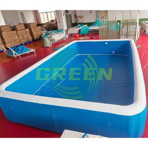 Gran <span class=keywords><strong>piscina</strong></span> inflable <span class=keywords><strong>para</strong></span> exteriores <span class=keywords><strong>para</strong></span> fiesta en el patio trasero fuerte <span class=keywords><strong>piscina</strong></span> de spa inflable verde al aire libre - Product Image 5