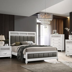 Modern White Solid Wood 7-Drawers Dresser with Lighted Mirror Luxury Bedroom Furniture - Product Image 5